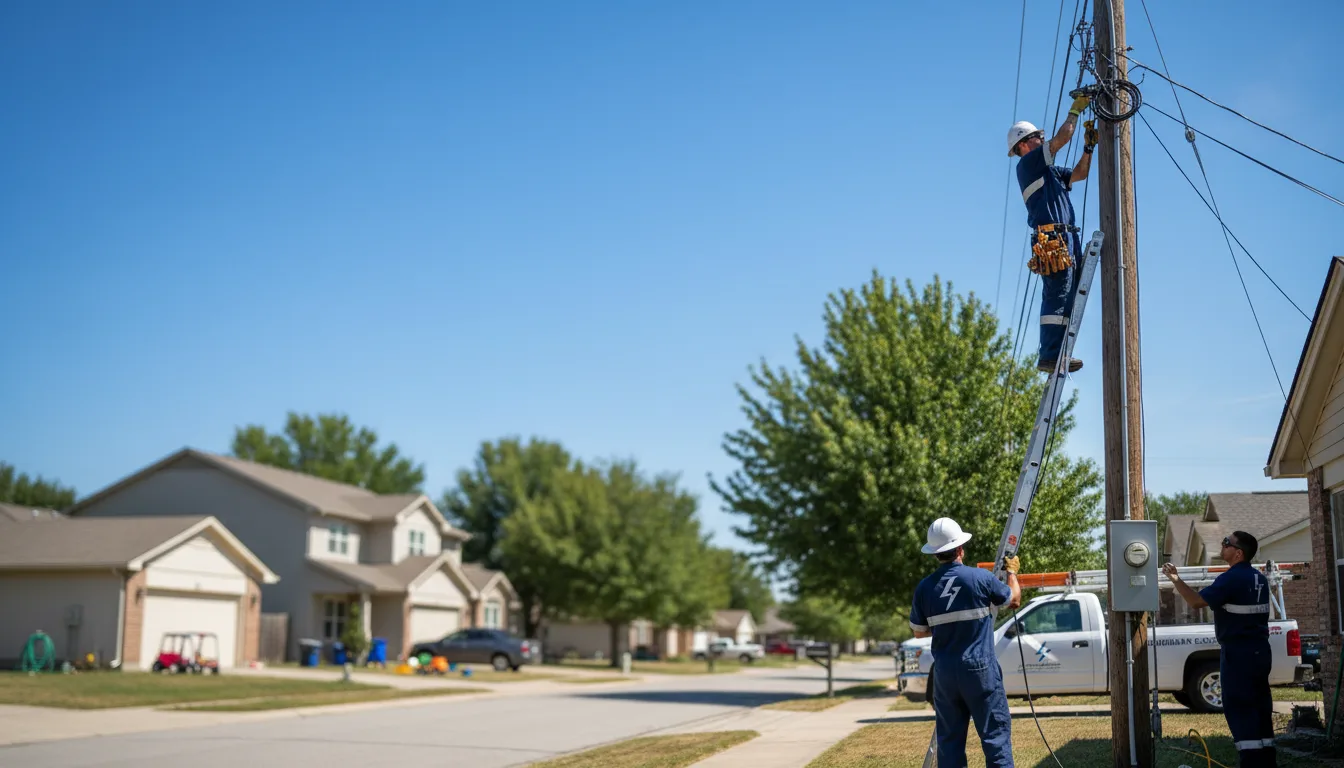 Residential electrician providing installation services in Annandale, MN